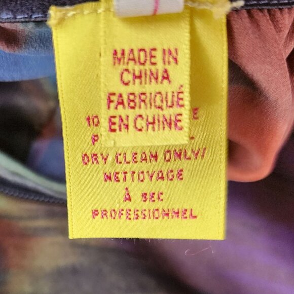 Catherine Malandrino Womens 2 Dress Silk Multicolor Abstract Cowl Neck Mini - Picture 9 of 11